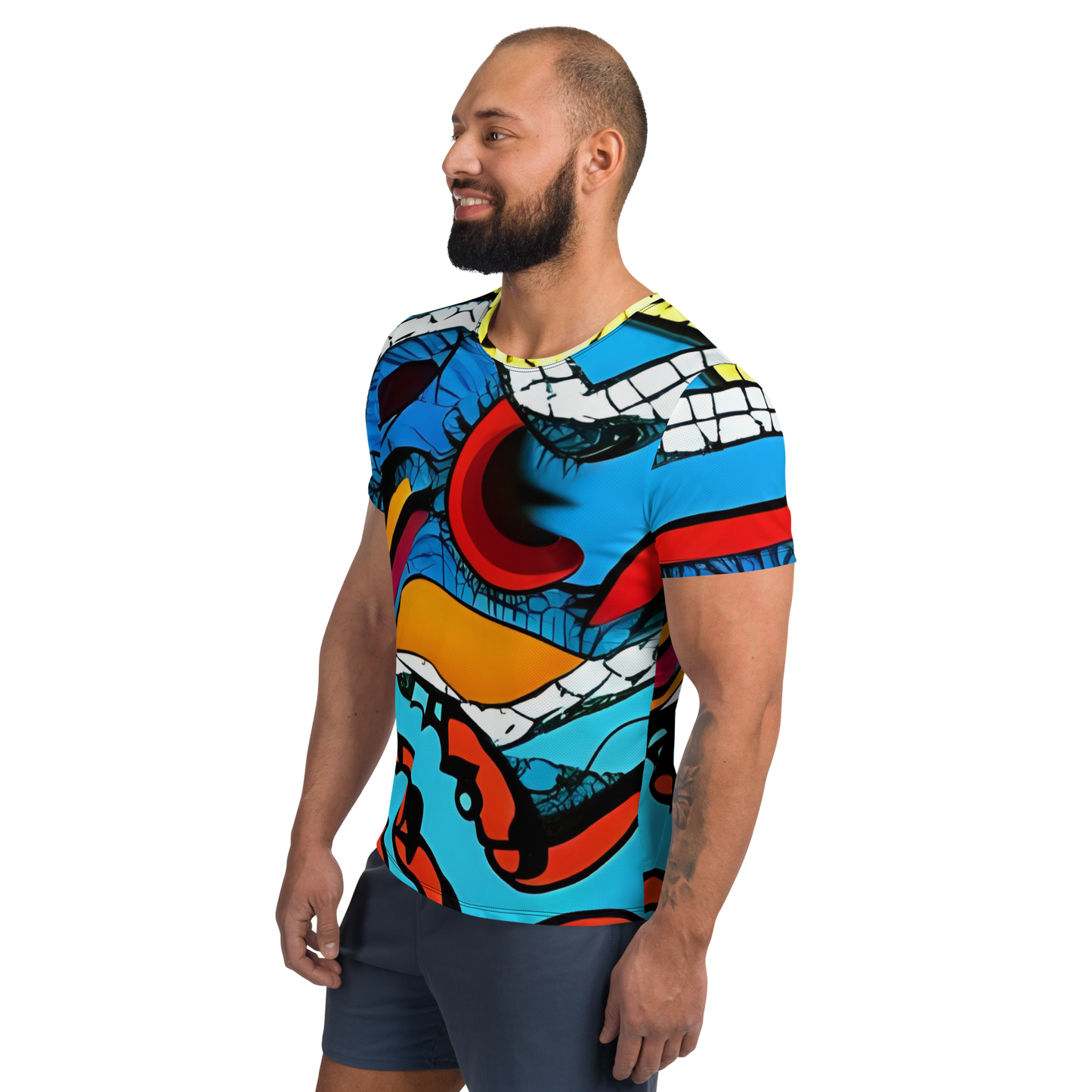 Pop Art: All-Over Print Men's Athletic T-Shirt