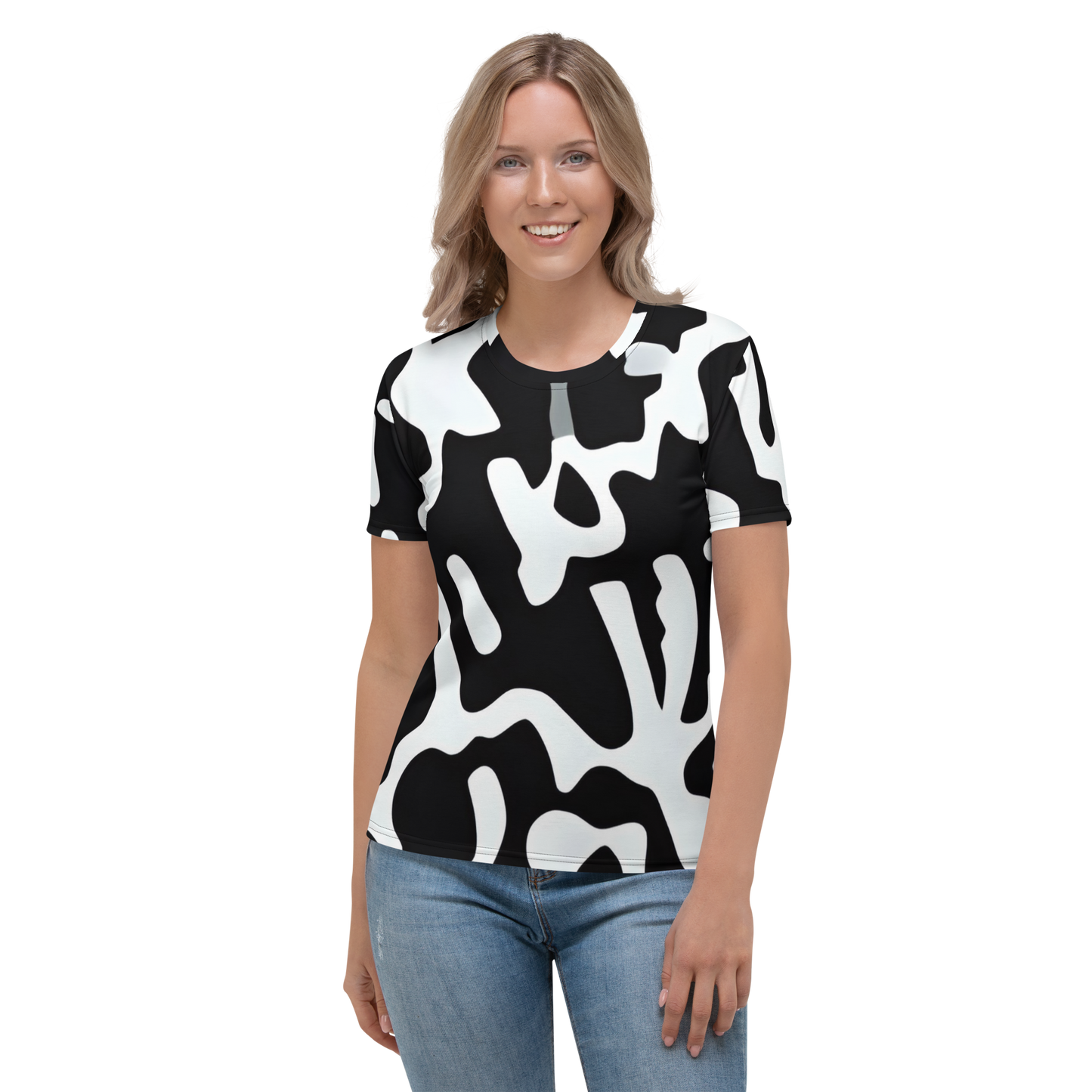 All-Over Print Women's Crew Neck T-Shirt