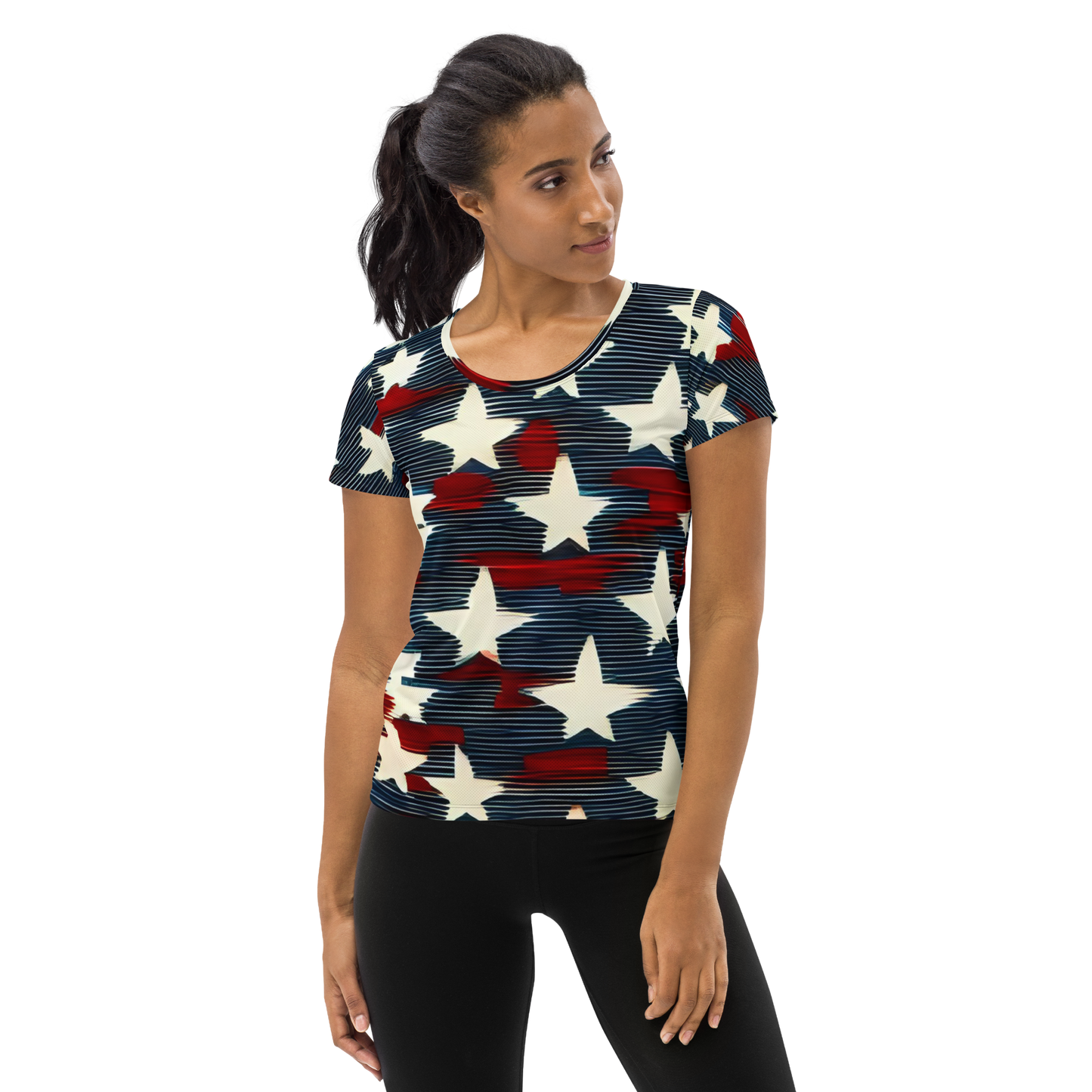 Liberty Threads: All-Over Print Women's Athletic T-Shirt