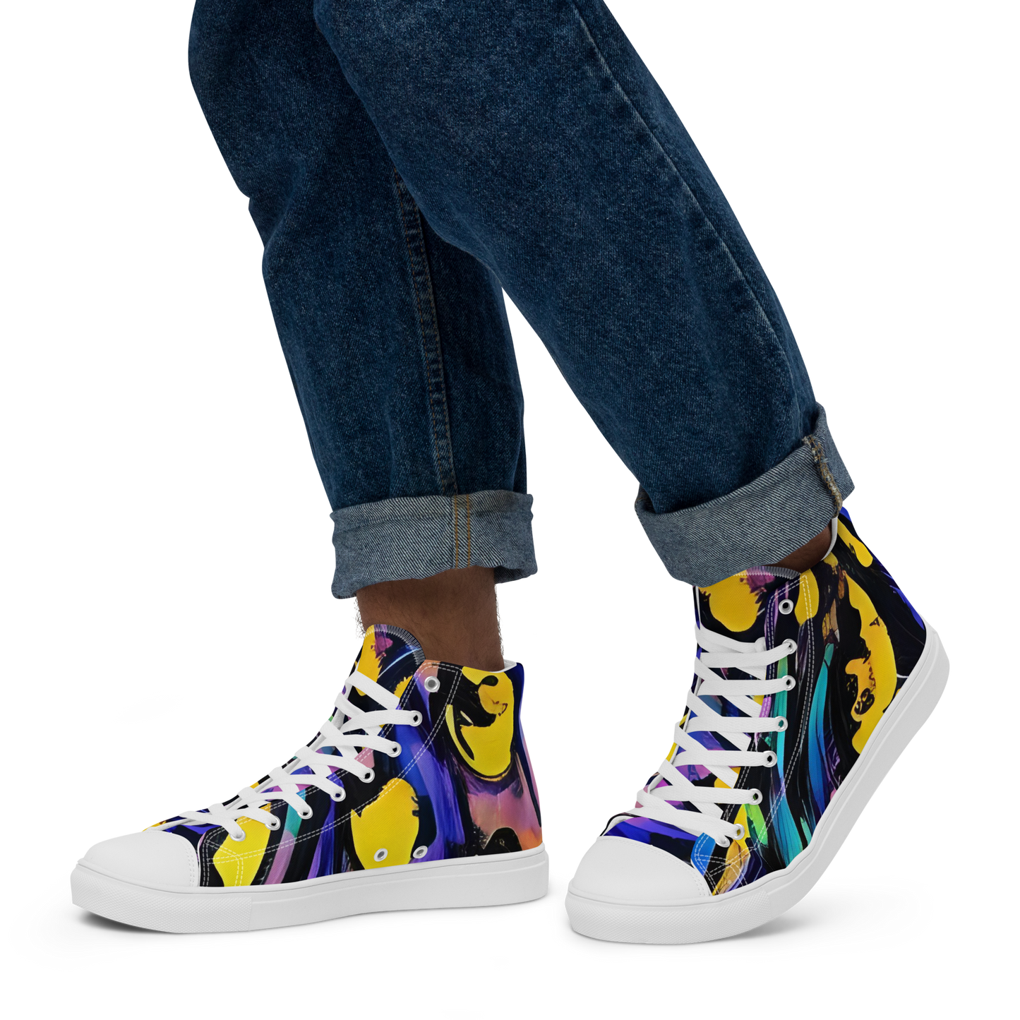 Shoes: Men's High Top Canvas Shoes