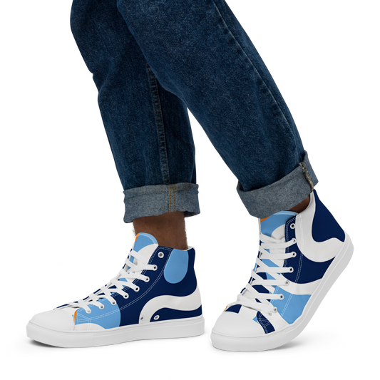 Perfect Patterns: Men's High Top Canvas Shoes