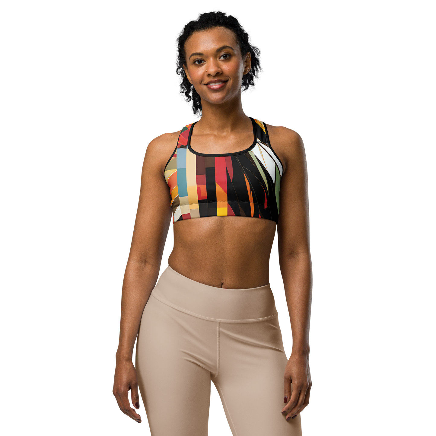 College Team Colors: All-Over Print Sports Bra