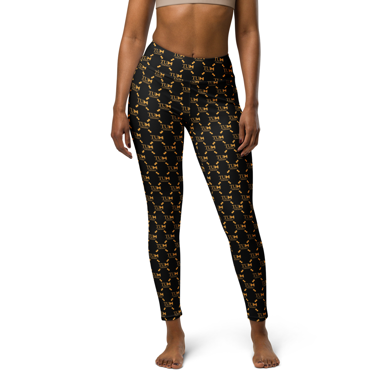 Logo Art: All-Over Print Yoga Leggings