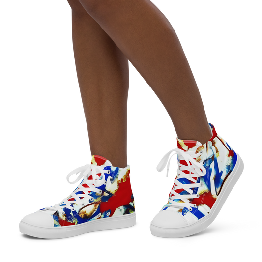 Liberty Threads: Women's High Top Canvas Shoes