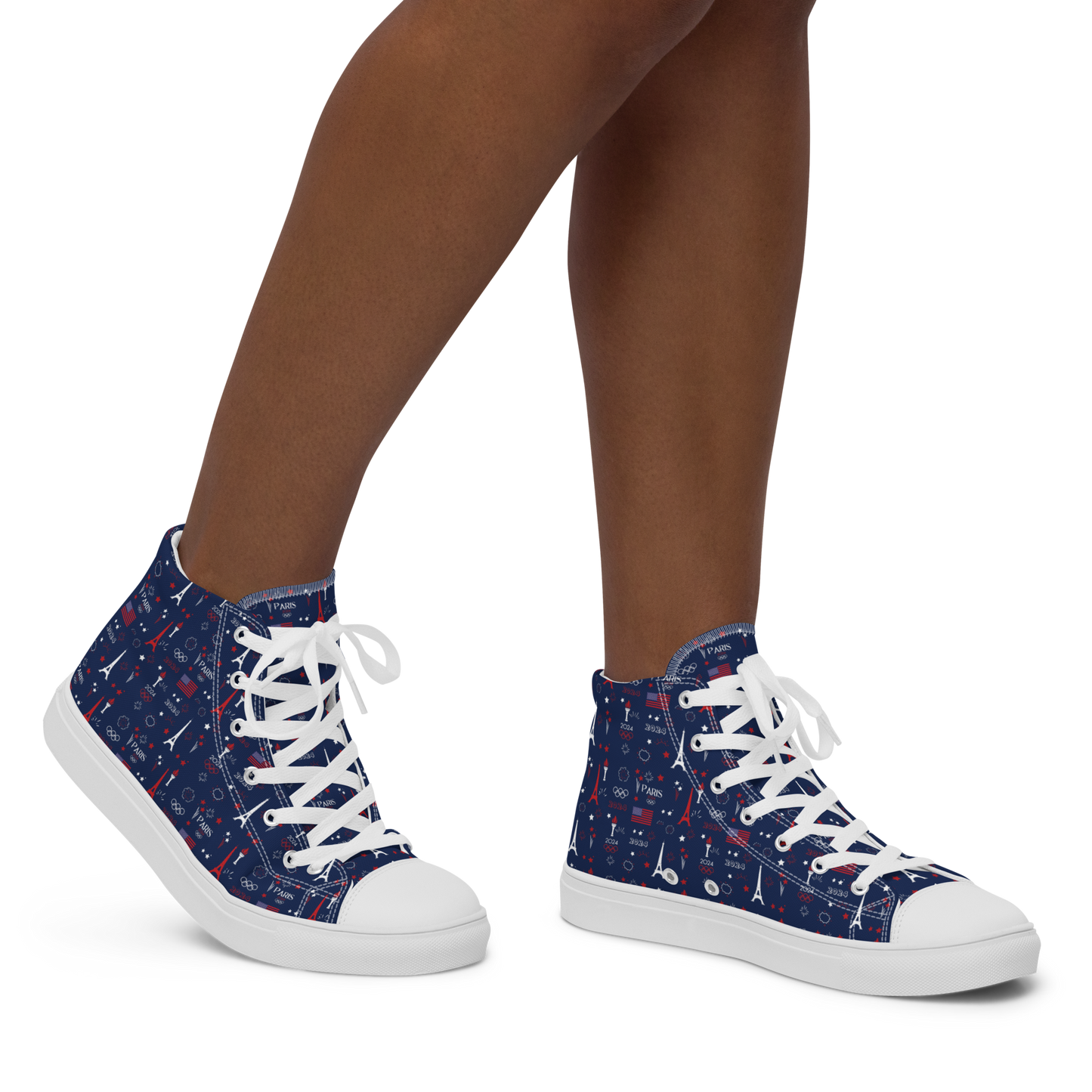 Olympics 2024: Women's High Top Canvas Shoes